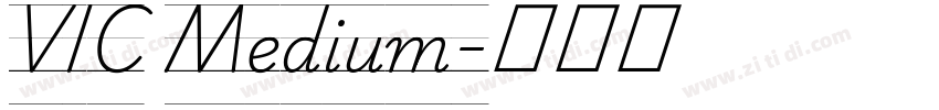 VIC Medium字体转换